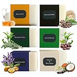 Aromatherapy Handmade Soap Gift Set -6 Artisan Handmade Soap Bars for Men & Women! Natural Soap Bars For Best Body & Face Soap! Luxury Gift Box for Holiday Gifts for Women & Men!