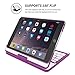 iPad Mini 1 / 2 / 3 360 Rotatable Keyboard Case, Snugg - Ultra Slim Keyboard Cover Case with Bluetooth Connectivity (Purple) For Apple iPad Mini 1 / 2 / 3 Retina