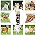 Showlovein Pet Grooming Clipper Kits Low Noise Rechargeable Cordless Quiet Cat Dog Groomer Tool Hair Trimmer Razor Blades with Combs, Scissor