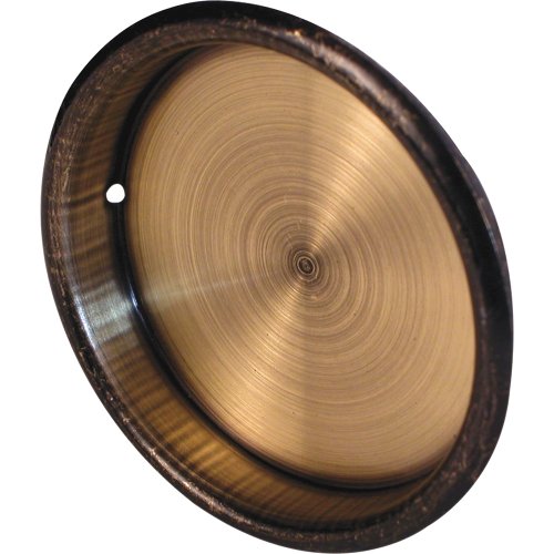 Prime-Line Products N 6763 Round Bypass Door Pull Handle, 2-Inch, Antique Brass Plated,(Pack of 2)