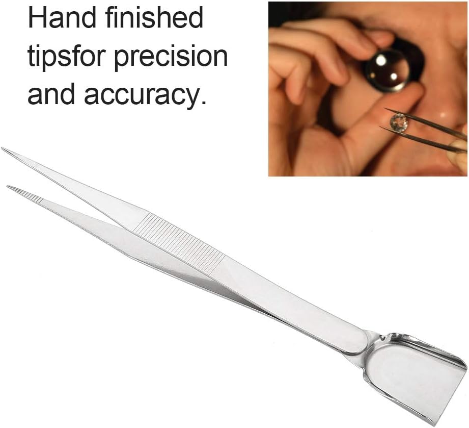 Professional Craft Jewelry, Tool Tweezers With Scoop Shovel For Diamond Gem Beads - Image 3