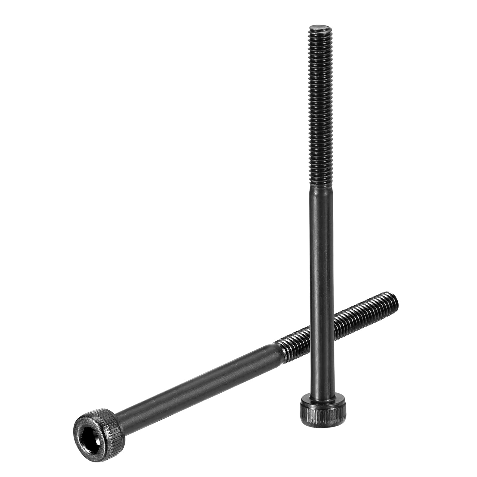 uxcell Hex Socket Bolts (M3-0.5x45), Grade 12.9 Carbon Steel Hex Socket Drive Screws, Black, 30 Pcs