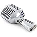 Shure Super 55 Deluxe Vocal Microphone & Pig Hog Black & White Woven Mic Cable, 20ft XLR - Bundle