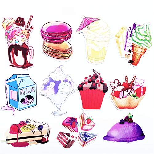 70pcs Lovely Pink Girl Summer Ice Cream Cold Drink Stickers Laptop Car Bicycle Suitcase Computer Water Bottle Mobile Phone Stickers Decals (Pink ice Cream)