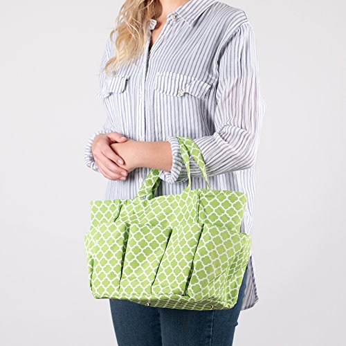 Small Garden Tote Bag, Utility Bags for Gardening, Car Totes, Organization, (Green) - Thumbnail 4