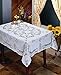 Violet Linen Vinyl Lace Betenburg Design Tablecloth White 54