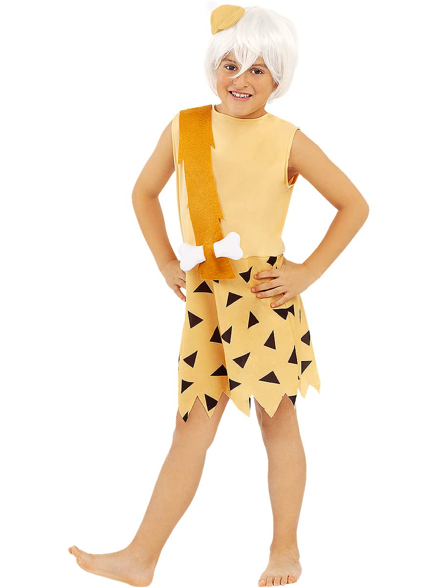 Funidelia | Bamm-Bamm costumes - The Flintstones for boy Cartoons, Caveman - Costumes for kids, accessory fancy dress & props for Halloween, carnival & parties - Size 10-12 years - Orange