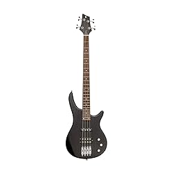 Stagg 4 String Bass Guitar, Right, Black, Full Size