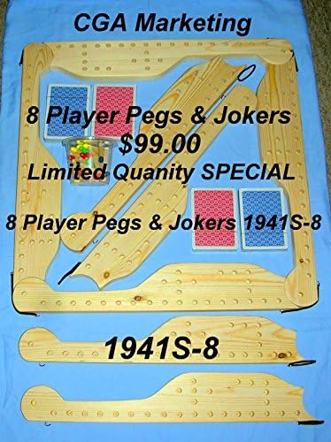 PEGS &amp; JOKERS 1941s8 PLAYER GAME,