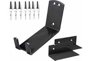 1Pack Heavy Duty Steel Bike Wall Mount Pedal Hanger, Rubber Padded, Space Saving For Garage Bike Storage