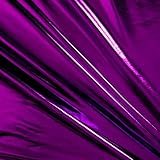Ben Textiles Foil Lame Knit Spandex Purple Fabric by The Yard