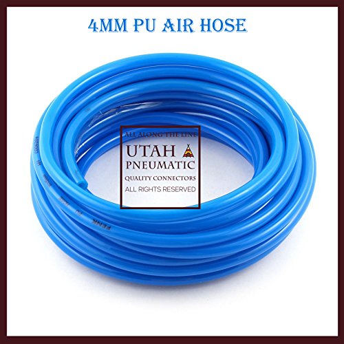 Utah Pneumatic 4mm Od Or 5/32" 10 Meters PU Air Tubing Pipe Hose Nylon Air Hose For Air Line Tubing Or Fluid Transfer pneumatic tubing (Nylon Tube 4mm)