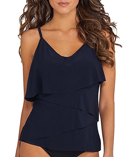 Magicsuit Solids Chloe Wire-Free Tankini Top, 12, Black