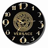 Art time production Versace 11’’ Handmade Wall Clock - Get Unique décor for Home or Office – Best Gift Ideas for Kids, Friends, Parents and Your Soul Mates