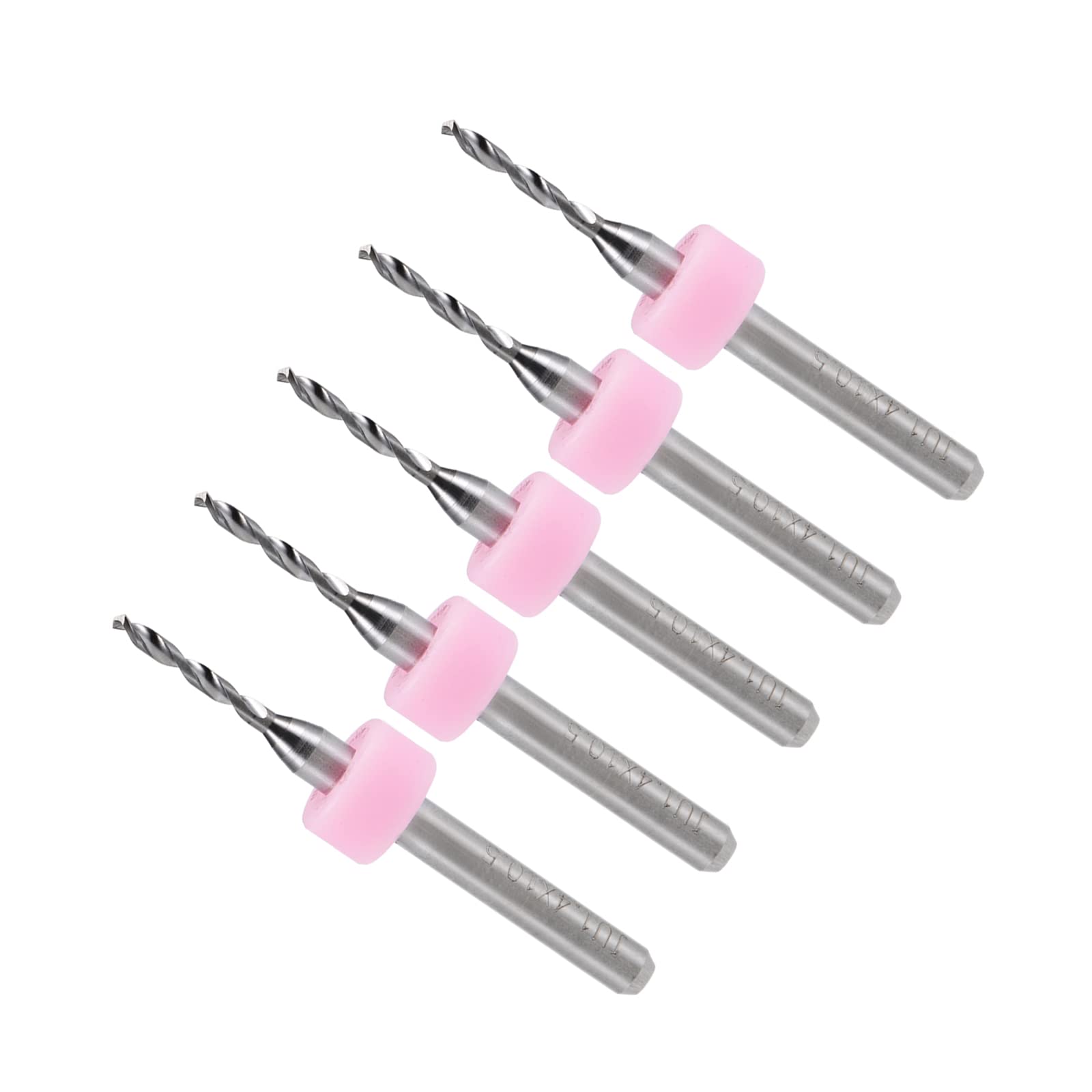 CoCud Micro PCB Drill Bits, 1/8" Shank 1.4mm Cutting Edge, Tungsten Carbide Print Circuit Board Drill Bit - (Applications: for CNC Drilling Engraving Machine), 5-Pieces