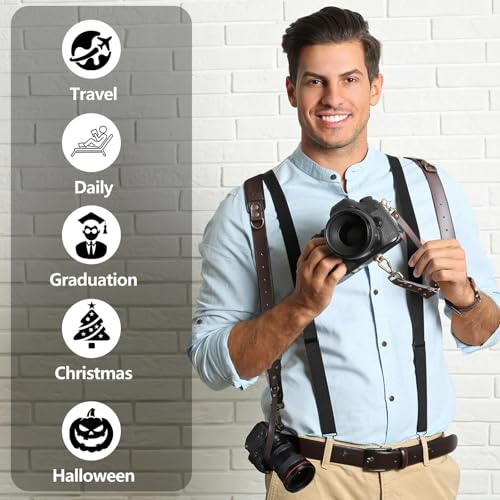 4J LEDR Photo Camera Strap, Professional Photographic Camera Strap for Photographic Camera, Multiple Camera Equipment for Dslr/Slr Strap, Small, Brown