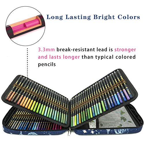 120 Professional Watercolor Pencils Set for Adult Coloring Books or