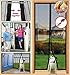 Markline Magnetic Screen Door Heavy Duty Mesh Hands-Free Retractable Full Frame Velcro Fits Door Openings up to 34