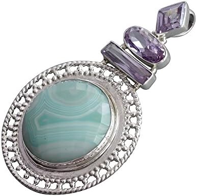 Green Botswana Agate Pendant