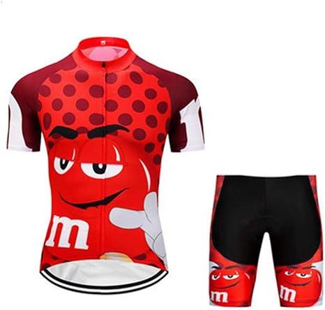 Amazon Co Jp サイクリングジャージセットキッズ 半袖漫画ロードマウンテンバイクジャージセット トップ ショートパンツ男の子用通気性 スタイル5 M ホーム キッチン