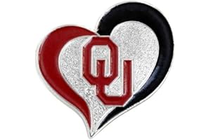 aminco NCAA unisex-adult Swirl Heart Pin