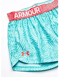 Under Armour Wordmark Block Play Up Short - Pantalones cortos para niña