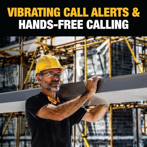 DEWALT 2-in-1 Neckband Bluetooth Headphones w/Built-In Speakers, Jobsite Wearable Speaker & Around Neck Headphones, Wireless Bluetooth Headset, 60+ Hrs, Hands-Free Music & Calls, Carry Pouch Included
