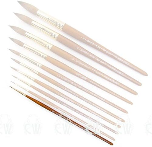 Curtisward Artist Value Pure Kolinsky Sable Brush For Watercolour Painting. Brush Size 000