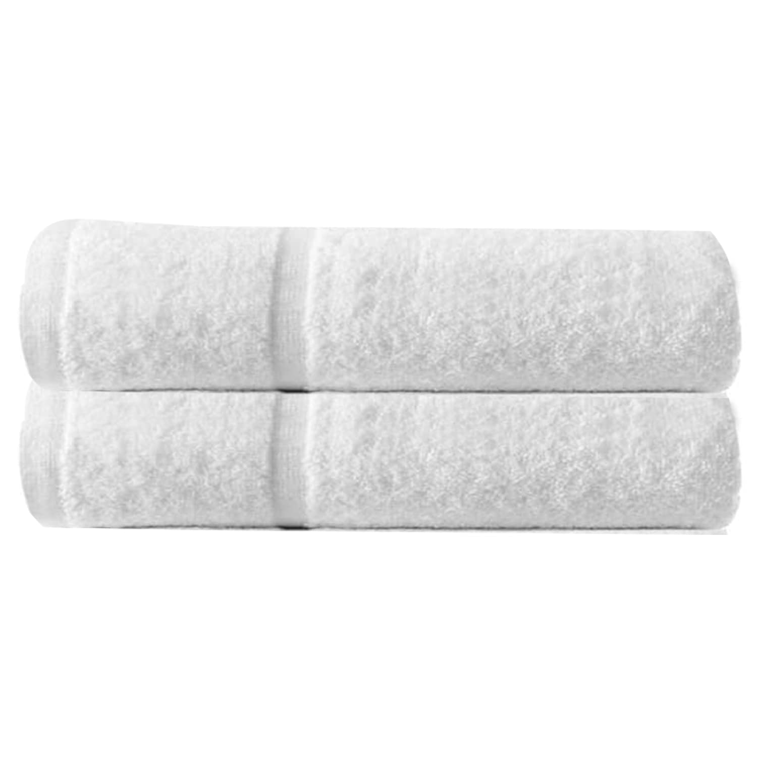 Towelogy® White Bath Towels 550GSM 6 Pieces Premium Hotel Quality Bathroom Towel Set Quick Dry & Absorbent | 2 Hand Towel 50x90cm | 2 Bath Towel 65x135cm | 2 Face Flannel 30x30cm (2 Bath Towels)