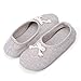 Moxo Women's Memory Foam Bedroom Ballerina House Slippers (Beige) 38-39 EU