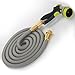 Flexible Expanding Hosepipe Premium Expandable Garden Water Hose with Double Latex Core, Solid Brass Connector and Extra Strength Fabric for Car Garden Hose Nozzle 50ft Grey