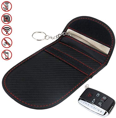 Carbon Fiber Car Key For Faraday Cage Case Fob Pouch Keyless RFID Blocking Bag