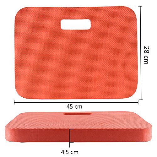 ASSR Thick Kneeling Pad, Extra Large 18"x11" Waterproof EVA Foam Comfort Kneeling Protection Mat for Car Repair Work, Gardening, Yoga, Exercise(Red) - Thumbnail 4