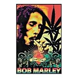 Bob Marley One Love Reggae Blacklight Poster New 1872 Blacklight Poster Print, 22x34