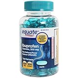 Equate - Ibuprofen Softgels 200 mg, 300 Liquid Filled Capsules (Compare to Advil)