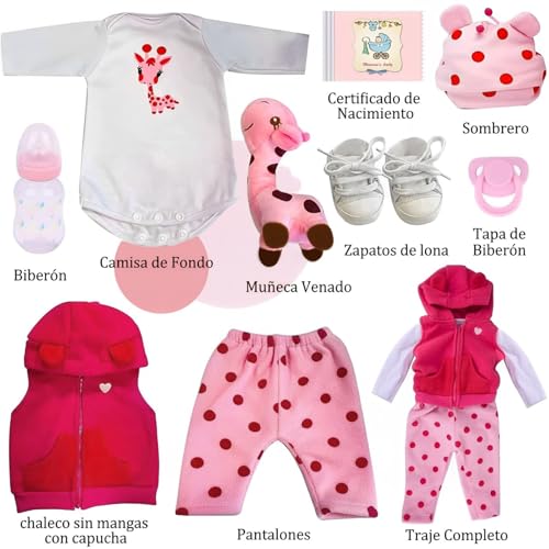 KFBGKKF Bebe de Silicona, Juguete Realista de 55 cm, Regalos de Juguete Suaves y Realistas, Muñeca Niña Reborn Cuerpo Completo De Silicona, para Niños a Partir de 3 Años (Ojos Cerrados)
