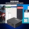AWOW Mini PC Windows 10 Pro 8GB RAM 128GB SSD, Quad-Core Intel Atom x7-E3950, 4K HD Mini Desktop Computer, AL34 Micro PC…