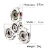 Hand Spinner, TILO Spinner Fidget Acrylic Tri-Spinner Fidget Toy Hybrid Bearing EDC Focus Toy Finger Top for Killing Time Spins Clear (Clear)