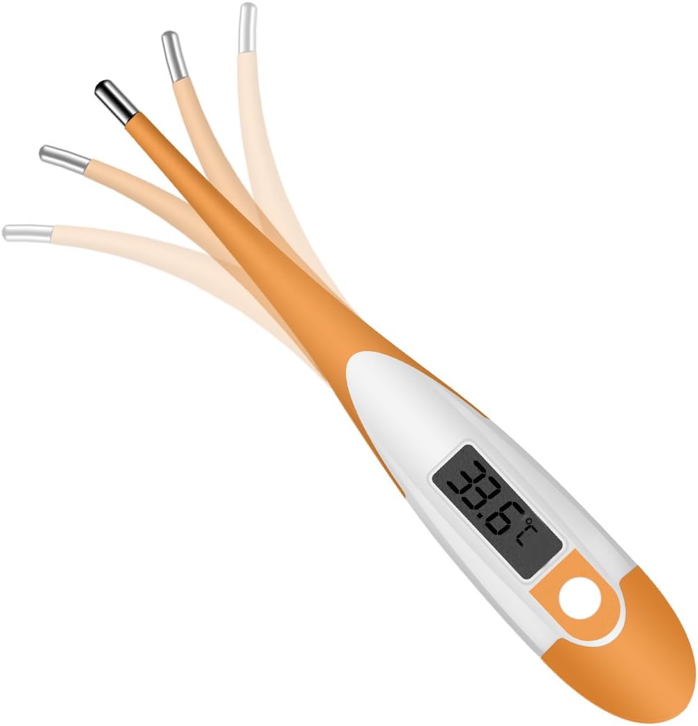 Digital bbt Basal Body Temperature Thermometer W/ Flexible Tip| Ideal For Oral/ Rectal/ Axillary/ Armpit/ Underarm FDA Approved Temperature| Clinical Detecting Fever For Infant/ Baby/ Children/Kids & Adults
