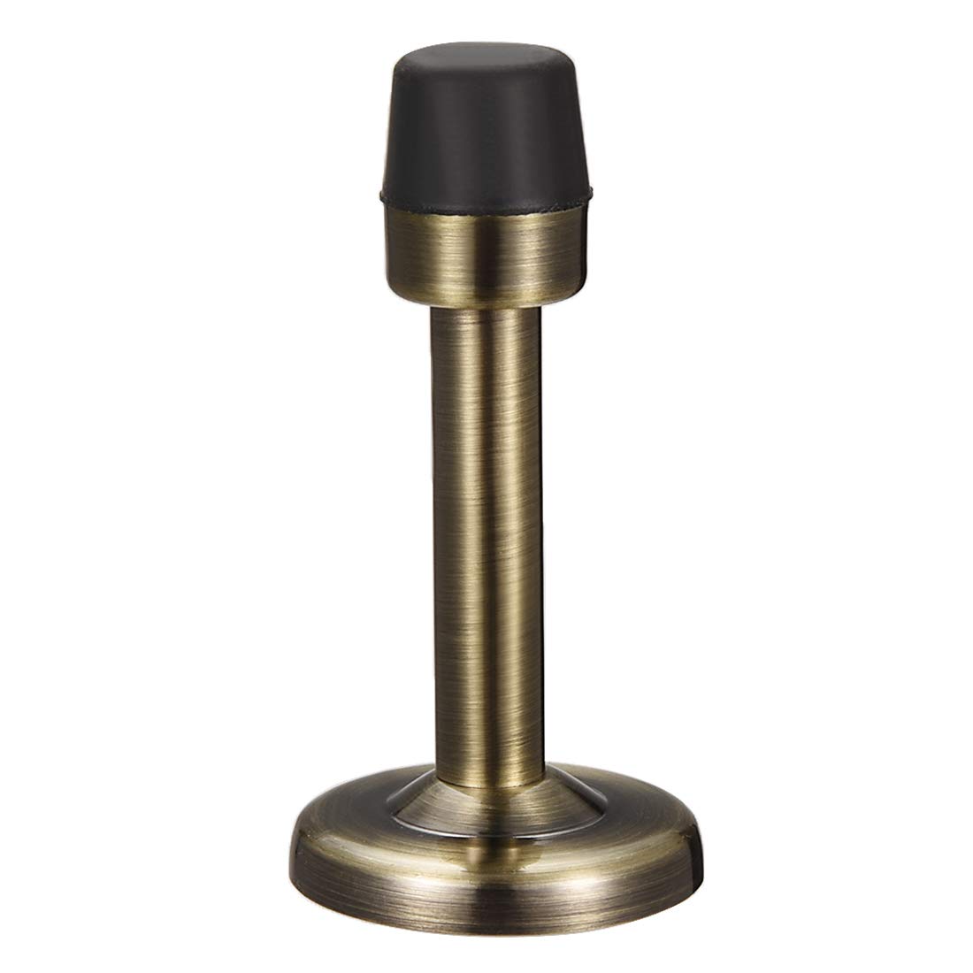 sourcing map Door Stopper Stop Bumper Wall Protector Sound Dampening Wall Mount w Rubber Tip Bronze Tone