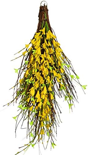 26" FORSYTHIA TWIG Teardrop, Yellow