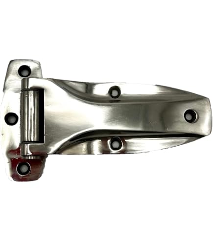 Cast Zinc Hinge 1/4 Inch Pin Left Cargo Trailer Flush Hinge - 3.28