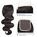 10A Human Hair Body Wave Unprocessed Virgin Free Part Brazilian Body Wave Lace Natural Color (8Inch)