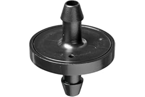 Orbit 67216 1/4" Barb 1 GPH Non-Pressure-Compensating Drip Irrigation Inline Dripper/Emitter, 10 Pack