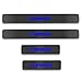 SENYAZON Car Threshold Pedal Sticker for Dodge Charger Decoration Scuff Plate Carbon Fibre Vinyl Sticker Car Accessories car-Styling (Blue)