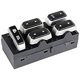 Power Window Switch Front Left Driver Side Switch Replacement fit for 2003-2008 Lincoln Town Car 5W1Z-14529-BA