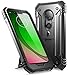 Moto G7 Play Rugged Case, Moto G7 Optimo, Poetic Full-Body Dual-Layer Shockproof Protective Kickstand Cover, Built-in-Screen Protector, Revolution, DO NOT FIT Moto G7 Or Moto G7 Power, Black
