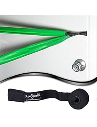 Anclaje para puerta de gran resistencia con anclaje de espuma gruesa para proteger la puerta, correa de nailon fuerte y lazo acolchado de neopreno para proteger las bandas de resistencia y banda elástica E-book.