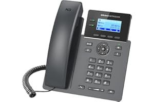 GRP2602 VoIP SIP Telephone, 2 x Fast Ethernet, 2 x line Keys, AC only (Adapter Included, no PoE Support), 2.21 inch LCD, HD A