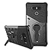 LG G6 Case, Remex Heavy Duty Shockproof Dual Layer Hybrid Armor Defender Full Body Protective Cover with 360 Degree Rotating Kickstand for LG G6 (Black)